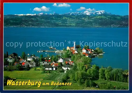 AK / Ansichtskarte Wasserburg_Bodensee Fliegeraufnahme Wasserburg Bodensee