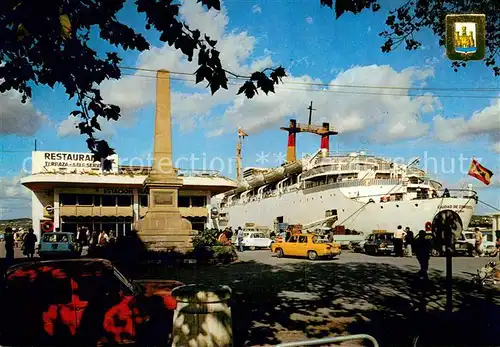 AK / Ansichtskarte Ibiza_Islas_Baleares Monumento a los Corsarios Restaurant Kreuzfahrschiff Ibiza_Islas_Baleares