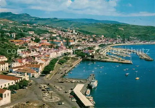 AK / Ansichtskarte Faial_Madeira Cais de Santa Cruz Horta Fliegeraufnahme Faial Madeira