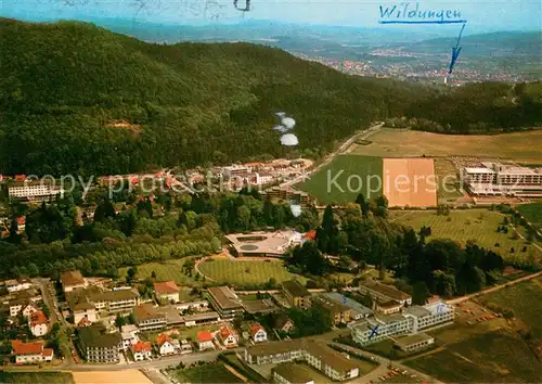 AK / Ansichtskarte Reinhardshausen Klinik am Kurpark Fachsanatorium Fliegeraufnahme Reinhardshausen