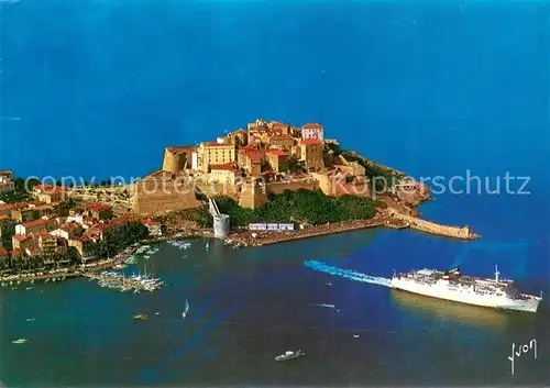 AK / Ansichtskarte Calvi Sur son promontoire la Citadelle Vue aerienne Calvi