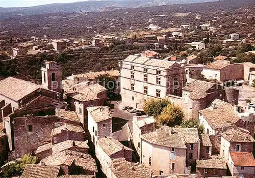 AK / Ansichtskarte Gordes Chateau Eglise vue aerienne Gordes