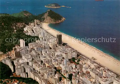 AK / Ansichtskarte Rio_de_Janeiro Aerial view of Copacabana beach Rio_de_Janeiro