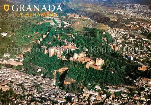 AK / Ansichtskarte Granada_Andalucia La Alhambra vista aerea Granada Andalucia