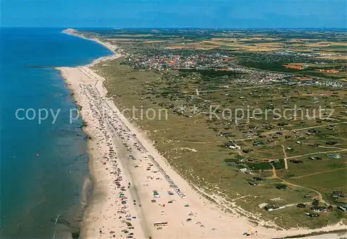 AK / Ansichtskarte Lokken Kuestenpanorama Strand Lokken