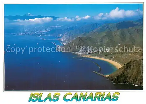 AK / Ansichtskarte Playa_de_Las_Teresitas Vista aerea Playa_de_Las_Teresitas