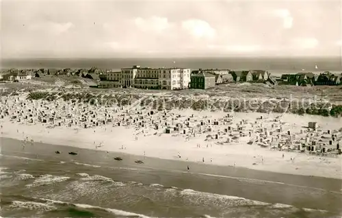 AK / Ansichtskarte Juist_Nordseebad Strand Kurhaus Juist_Nordseebad