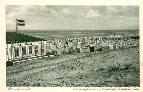 AK / Ansichtskarte Juist_Nordseebad Strandansicht Naturaufnahme von J. Dreesbach Juist_Nordseebad