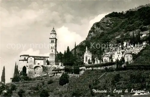 AK / Ansichtskarte Morcote_Lago_di_Lugano Kirche Morcote_Lago_di_Lugano