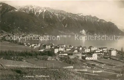 AK / Ansichtskarte Clarens__Montreux_VD Panorama 