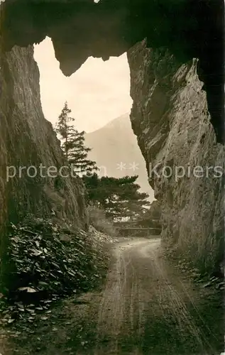 AK / Ansichtskarte Varen_Leuk Strassentunnel nach Inden Varen_Leuk