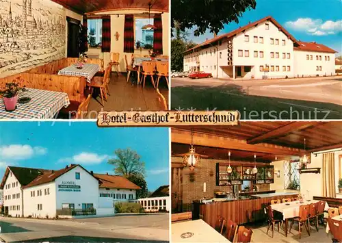 AK / Ansichtskarte Brunnthal_Muenchen Hotel Gasthof Lutterschmid Gastraeume Brunnthal Muenchen