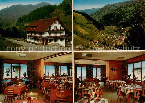 AK / Ansichtskarte Wildgutach Gasthaus und Pension zum Loewen Gastraeume Panorama Wildgutach