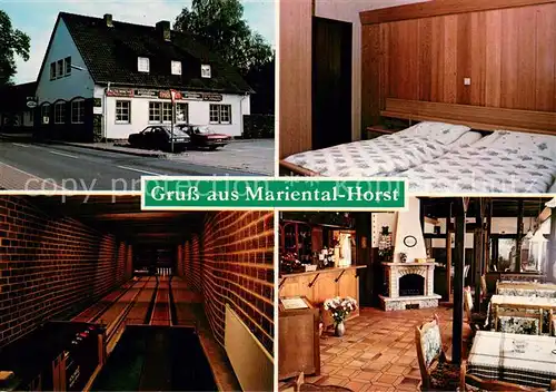 AK / Ansichtskarte Horst_Mariental Hotel Restaurant Alte Wache Gaststube Gaestezimmer Kegelbahn 