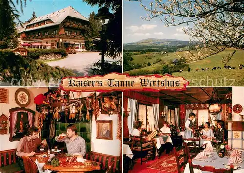 AK / Ansichtskarte Breitnau Kaisers Tanne Wirtshaus Gastraeume Panorama Breitnau