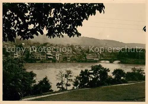 AK / Ansichtskarte Rheinfelden_AG Uferpartie am Rhein Solbad Rheinfelden AG