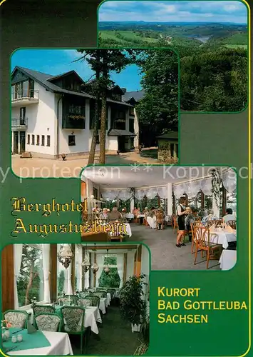 AK / Ansichtskarte Bad_Gottleuba Berggiesshuebel Berghotel Augustusberg Gastraeume Bad