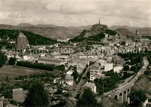 AK / Ansichtskarte Le_Puy en Velay Vue generale aerienne la Basilique Notre Dame du Puy et la Haute Ville Le_Puy en Velay