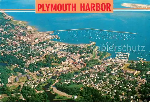 AK / Ansichtskarte Plymouth_Massachusetts The Gulls Eye View of the Harbor 