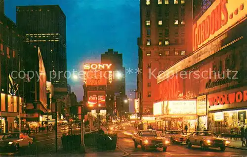 AK / Ansichtskarte New_York_City Times Square at night New_York_City