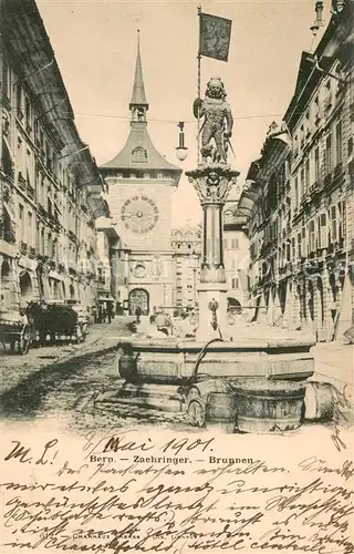 AK / Ansichtskarte Bern_BE Zaehringer Brunnen Bern_BE