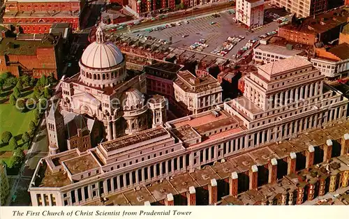 AK / Ansichtskarte Boston_Massachusetts First Church of Christ Scientist seen from Prudential Tower 