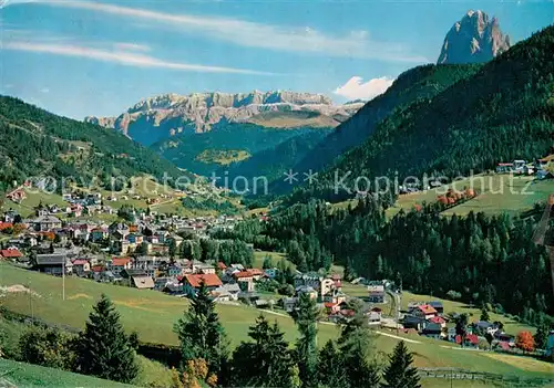 AK / Ansichtskarte Ortisei_St_Ulrich Panorama gegen Dolomiten Ortisei_St_Ulrich