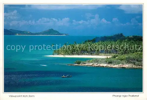 AK / Ansichtskarte Phang_Nga_Thailand View point Koh Som aerial view 