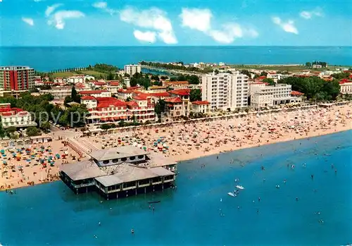 AK / Ansichtskarte Lignano_Sabbiadoro Panorama dall aereo Spiaggia Lignano Sabbiadoro