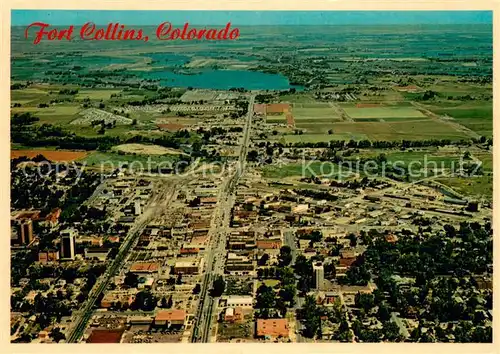 AK / Ansichtskarte Fort_Collins Aerial view Fort Collins