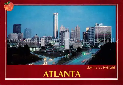 AK / Ansichtskarte Atlanta_Georgia Skyline at twilight 