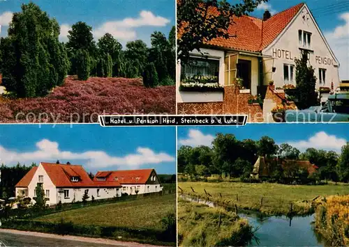 AK / Ansichtskarte Steinbeck_Luhe Hotel Pension Heid Heidelandschaft Steinbeck Luhe