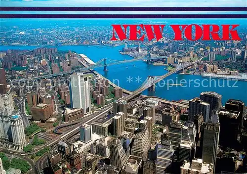 AK / Ansichtskarte New_York_City View of the East River from the top of the World Trade Center New_York_City