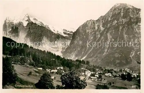 AK / Ansichtskarte Grindelwald Panorama Berner Alpen Grindelwald