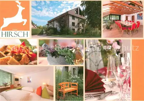 AK / Ansichtskarte Heidenheim_Brenz Hotel Hirsch Gaestezimmer Gastraum Details Heidenheim Brenz