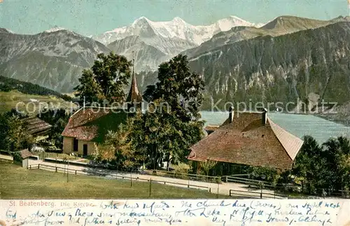 AK / Ansichtskarte Beatenberg Kirche Thunersee Alpen Beatenberg