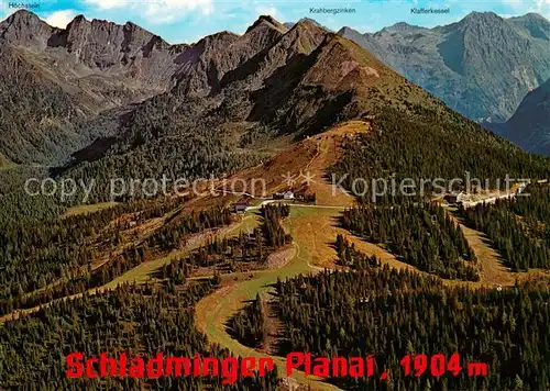 AK / Ansichtskarte Schladming_Obersteiermark Schladminger Planai mit Schladminger Huette Schladming_Obersteiermark