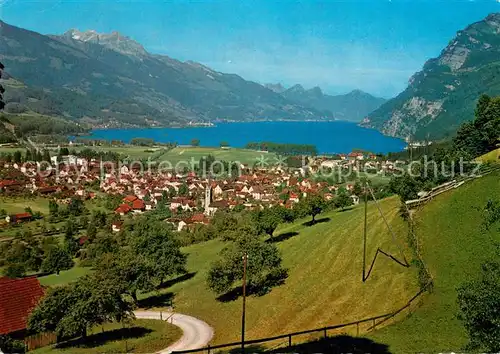 AK / Ansichtskarte Walenstadt Panorama Walenstadt