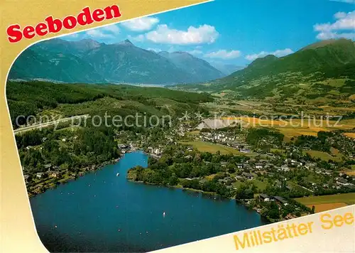 AK / Ansichtskarte Seeboden_Millstaettersee Fliegeraufnahme Teilansicht Seeboden_Millstaettersee