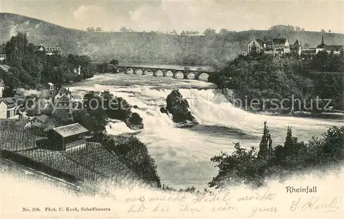 AK / Ansichtskarte Schaffhausen__SH Rheinfall 