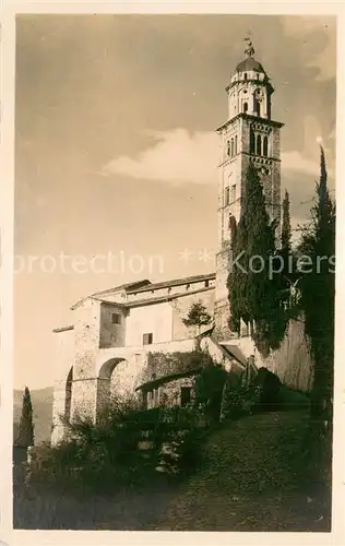 AK / Ansichtskarte Morcote_Lago_di_Lugano Chiesa Morcote_Lago_di_Lugano