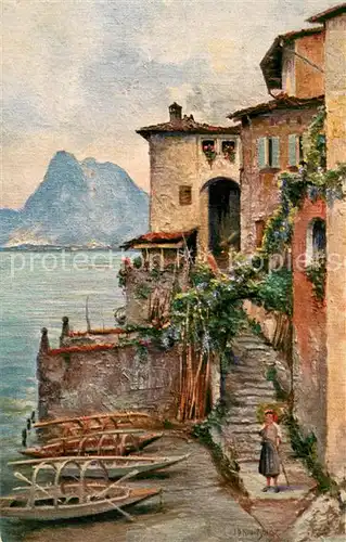 AK / Ansichtskarte Gandria_Lago_di_Lugano Ortsmotiv Gandria_Lago_di_Lugano