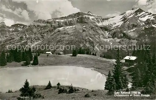 AK / Ansichtskarte Les_Diablerets Lac Retaud Oldenhorn et Scex Rouge Les_Diablerets