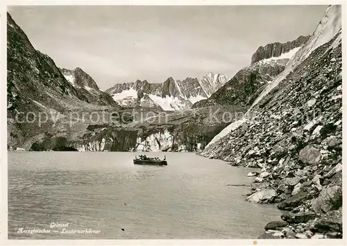 AK / Ansichtskarte Grimsel_Stausee Aaregletscher Lauteraarhoerner Berner Alpen 