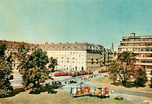 AK / Ansichtskarte Wroclaw Plac Tadeusza Kosciuszki m. Strassenbahnen Wroclaw