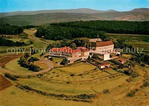 AK / Ansichtskarte Bad_Brueckenau Volkersberg Kloster und Bildungsstaette Fliegeraufnahme Bad_Brueckenau