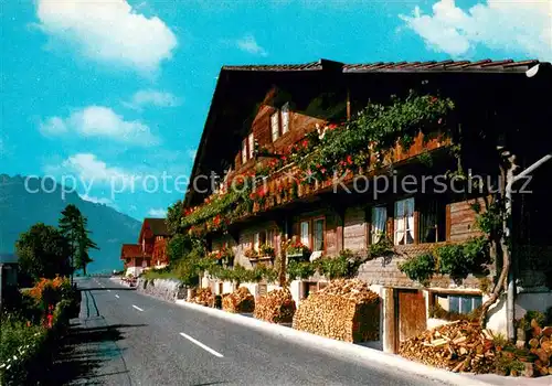 AK / Ansichtskarte Brienz_BE Chalet typique sur le Lac de Brienz Brienz_BE