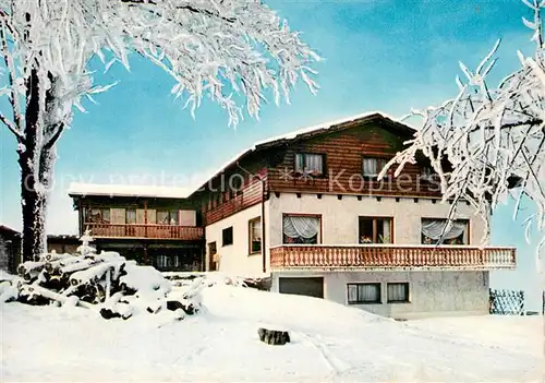 AK / Ansichtskarte Bad_Sachsa_Harz Hotel Berghof Ravensberg im Winter Bad_Sachsa_Harz