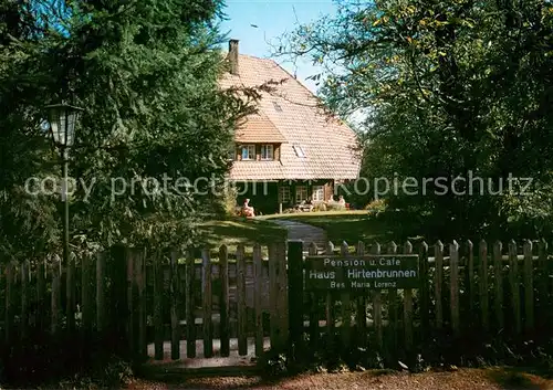 AK / Ansichtskarte Froehnd_Schwarzwald Pension Cafe Haus Hirtenbrunnen Froehnd Schwarzwald