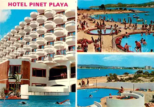 AK / Ansichtskarte San_Antonio_Abad Hotel Pinet Playa Swimming Pool Strand San_Antonio_Abad